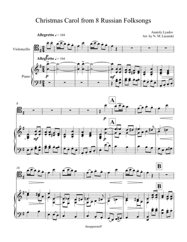 Christmas Carol from 8 Russian Folksongs (arr. Nick Lacanski)