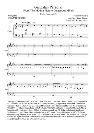 Gangsta's Paradise (arr. Sforzato Scores)