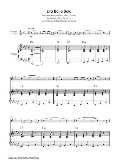 Ella Baila Sola (arr. Rodrigo Faleiros)