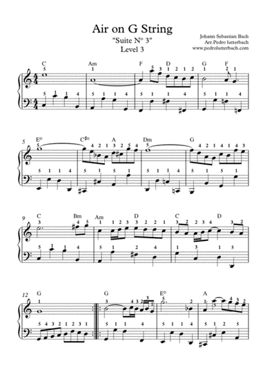 Air on G String (arr. Pedro Lutterbach)