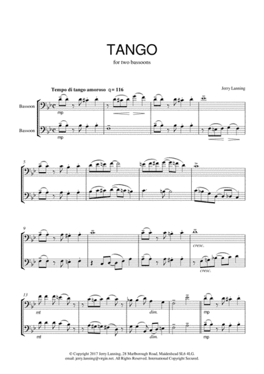 Tango for two bassoons