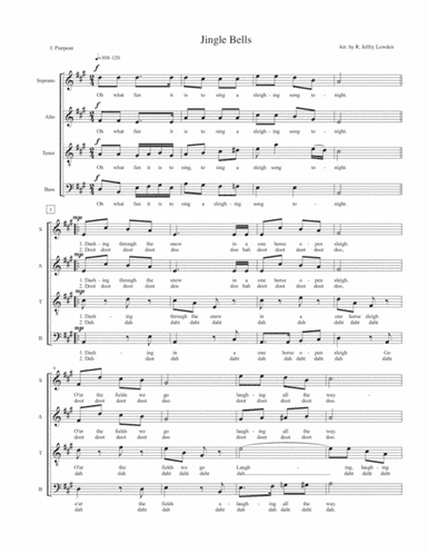 Jingle Bells - SATB, a cappella (arr. R. Jeffry Lowden)