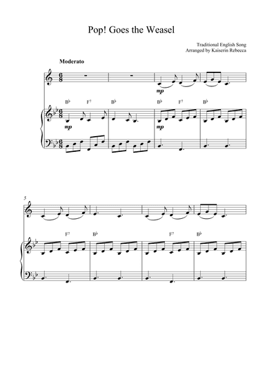 Pop! Goes the Weasel (arr. Kaiserin Rebecca)