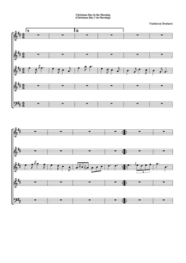 Christmas Day in the Morning (arr. Gordon Jackson)