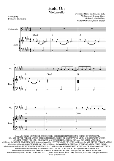 Hold On (arr. Bernardo Thronicke)