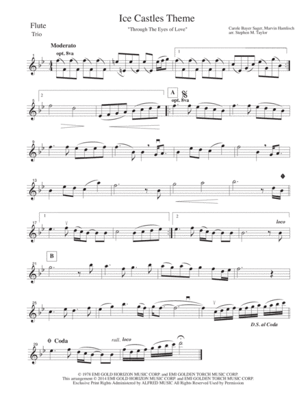 Theme From Ice Castles (through The Eyes Of Love) (arr. Stephen M. Taylor)