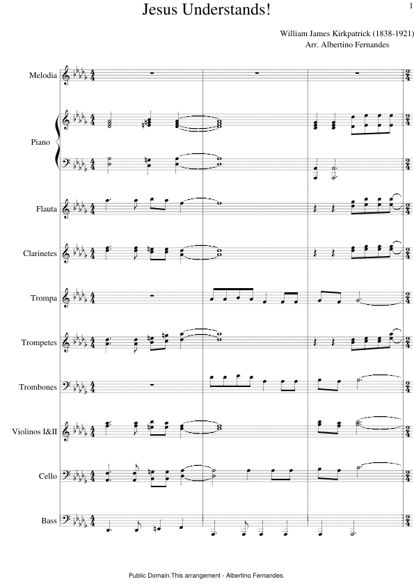 Jesus Understands! - Score Only (arr. Albertino Fernandes)