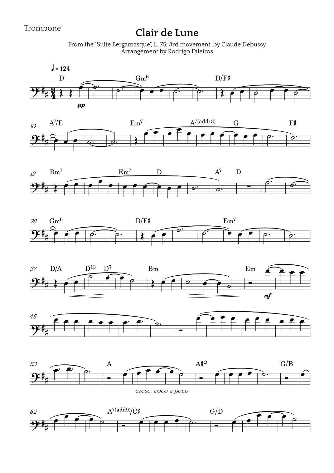 Clair de Lune (arr. Rodrigo Faleiros)