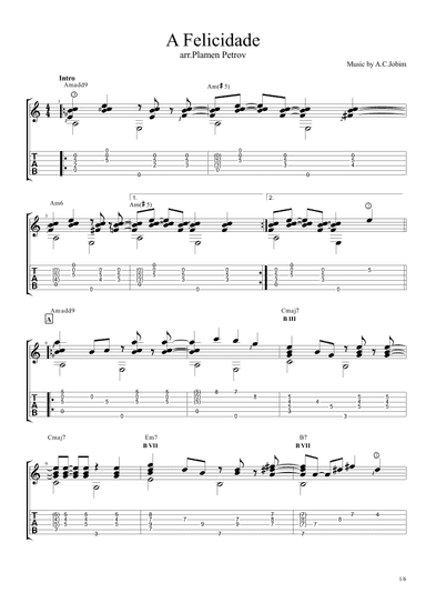 A Felicidade (arr. Plamen Petrov)