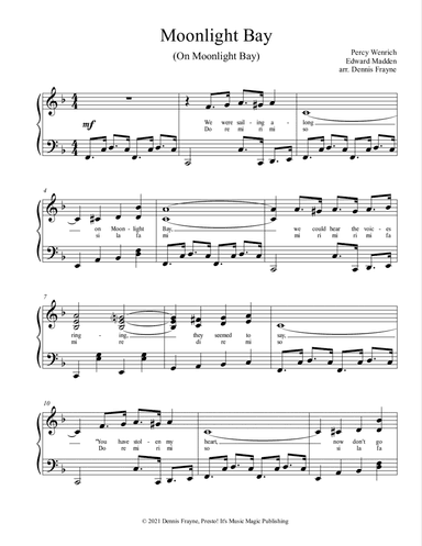 Moonlight Bay (On Moonlight Bay) (arr. Dennis Frayne)