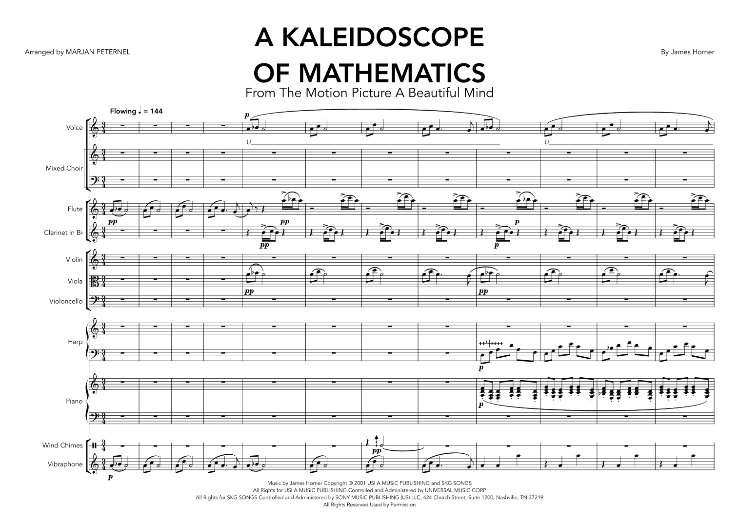 A Kaleidoscope Of Mathematics (arr. Marjan Peternel)