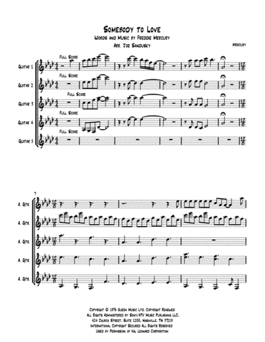 Somebody To Love (arr. Joe Sandusky)