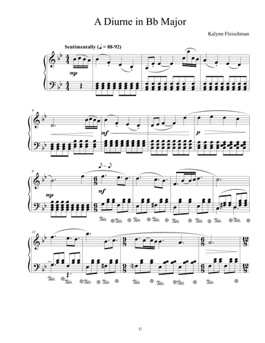 Diurne in Bb Major