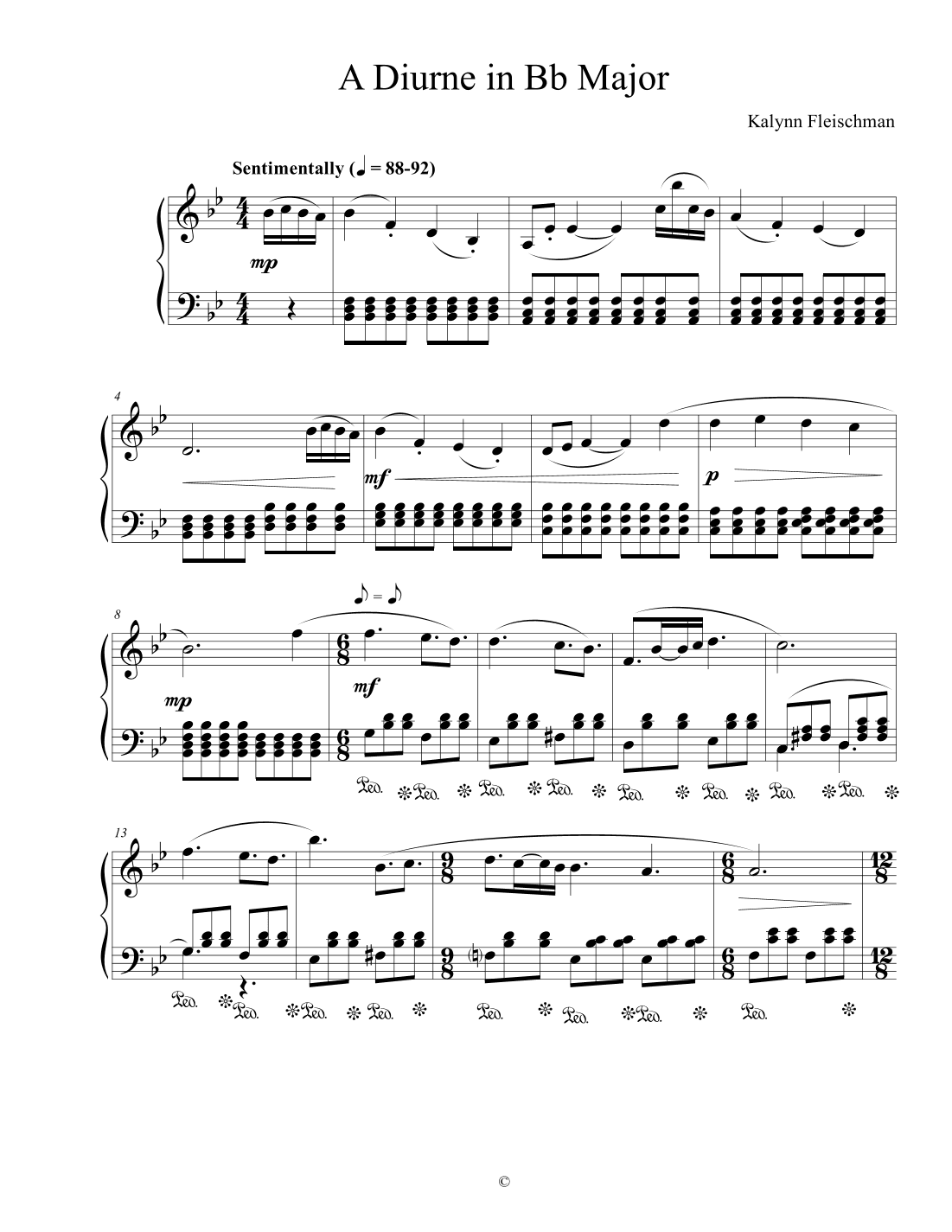 Diurne in Bb Major