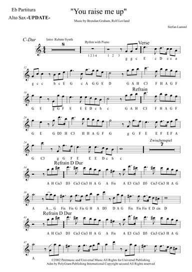 You Raise Me Up (arr. Stefan Lamml)