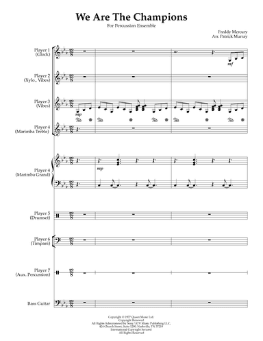 We Are The Champions (arr. Patrick Murray)