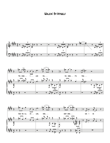 Walking By Myself (arr. Biegler)