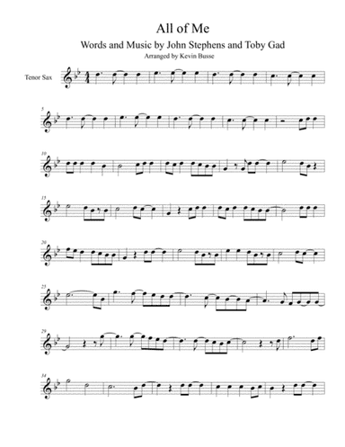 All Of Me (arr. Kevin Busse)