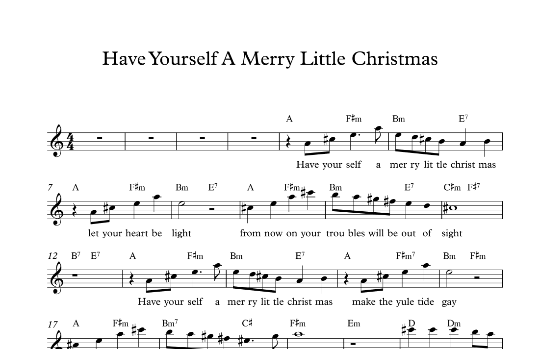 Have Yourself A Merry Little Christmas (arr. Nathan Kersey-Wilson)