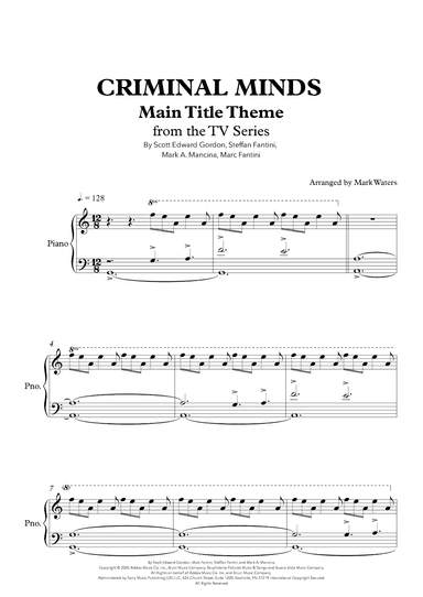 Criminal Minds Main Title (arr. Mark Waters)