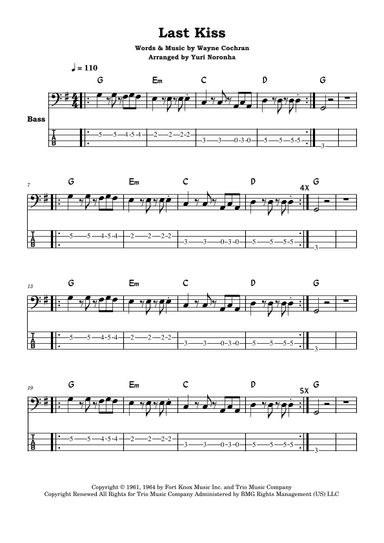 Last Kiss (arr. Yuri Noronha)