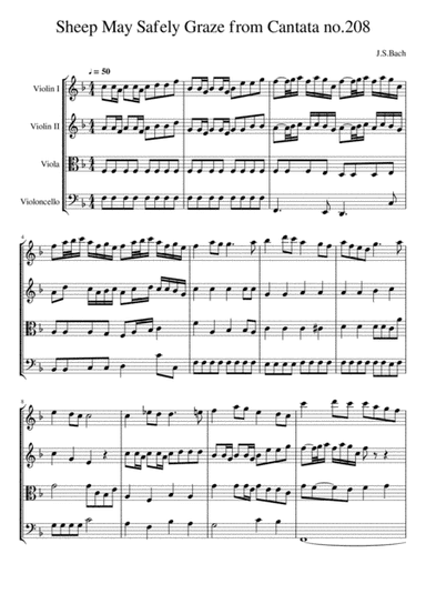 Sheep And Lambs May Safely Graze (arr. Kin Leung)