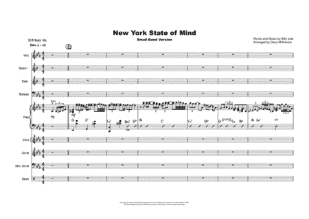 New York State Of Mind (arr. Daryl McKenzie)