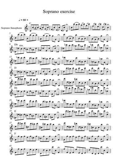 Soprano Tone and Register Control Exercise