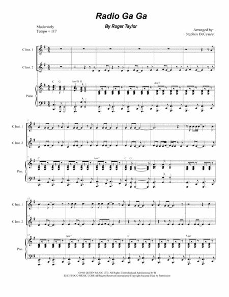 Radio Ga Ga (arr. Stephen DeCesare)