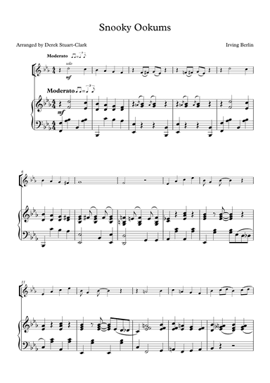 Snooky Ookums (arr. Derek STUART-CLARK)