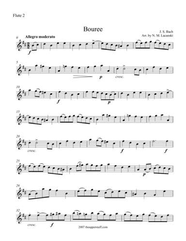Bouree (arr. Nick Lacanski)