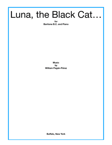 Luna, The Black Cat for Baritone B. C. (Euphonium) and Piano