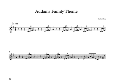 Addams Family Theme (arr. E.P)