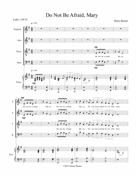 Do Not Be Afraid, Mary