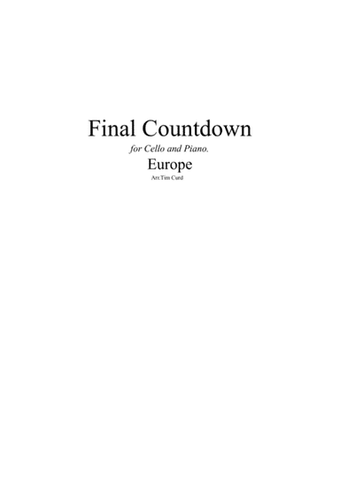 Final Countdown (arr. Tim Curd.)