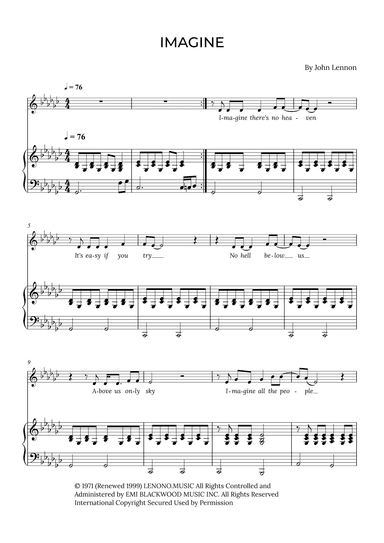 Imagine (arr. Alex Nunes Rodrigues)