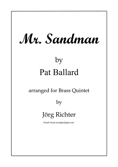 Mr. Sandman (arr. Jörg Richter)