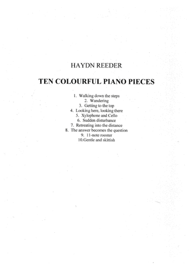 Ten colourful piano pieces