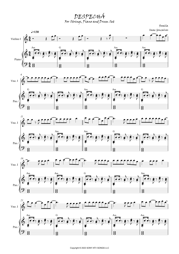 Despecha (arr. Isaac Gonçalves)