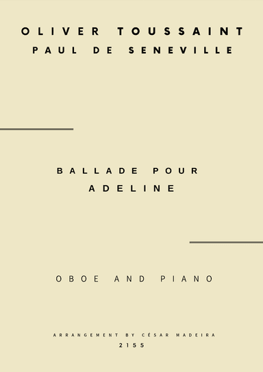 Ballade Pour Adeline (arr. César Madeira)
