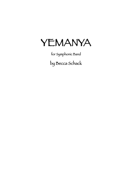 Yemanya (for Symphonic Band)