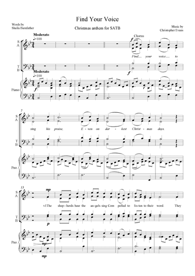 Find Your Voice, A Christmas Anthem for SATB