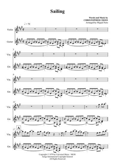 Sailing (arr. Miguel Neto)