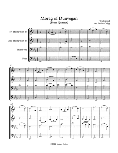 Morag of Dunvegan (Brass Quartet) (arr. Jordan Grigg)