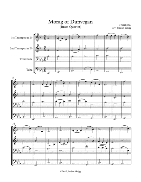 Morag of Dunvegan (Brass Quartet) (arr. Jordan Grigg)