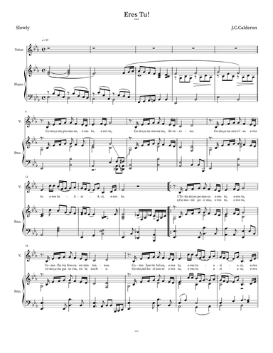 Eres tu (arr. I.C)