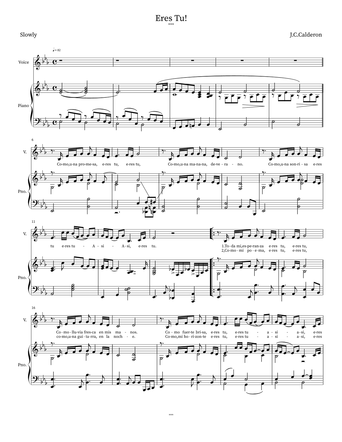 Eres tu (arr. I.C)