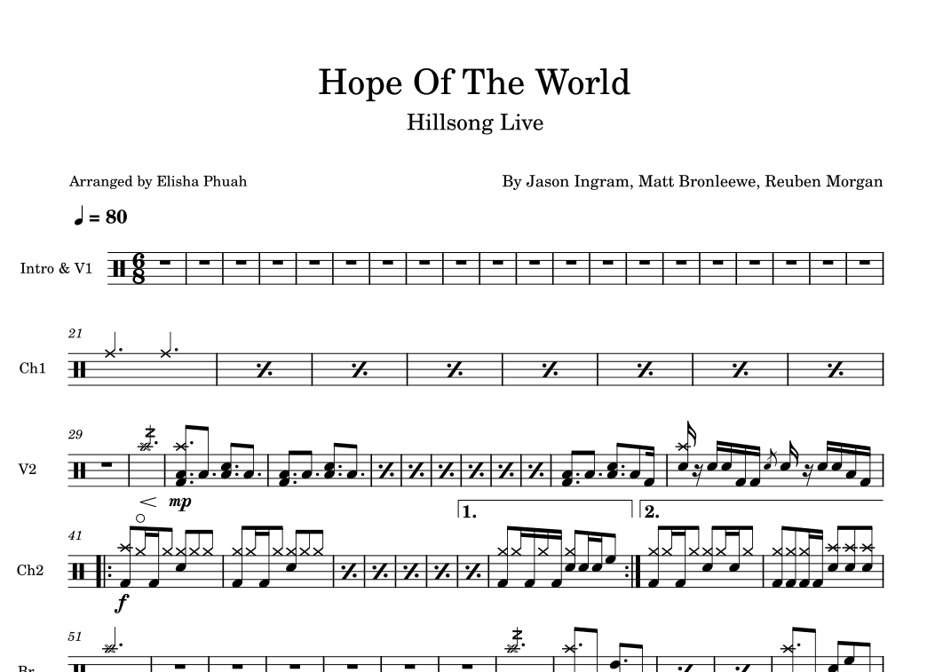Hope Of The World (arr. Elisha Phuah)