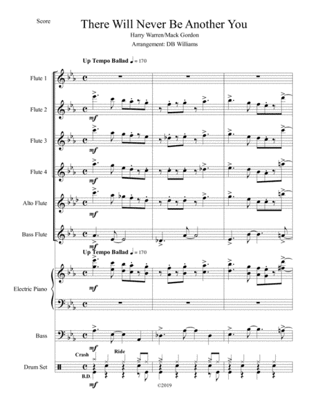 There Will Never Be Another You (arr. DB Williams)