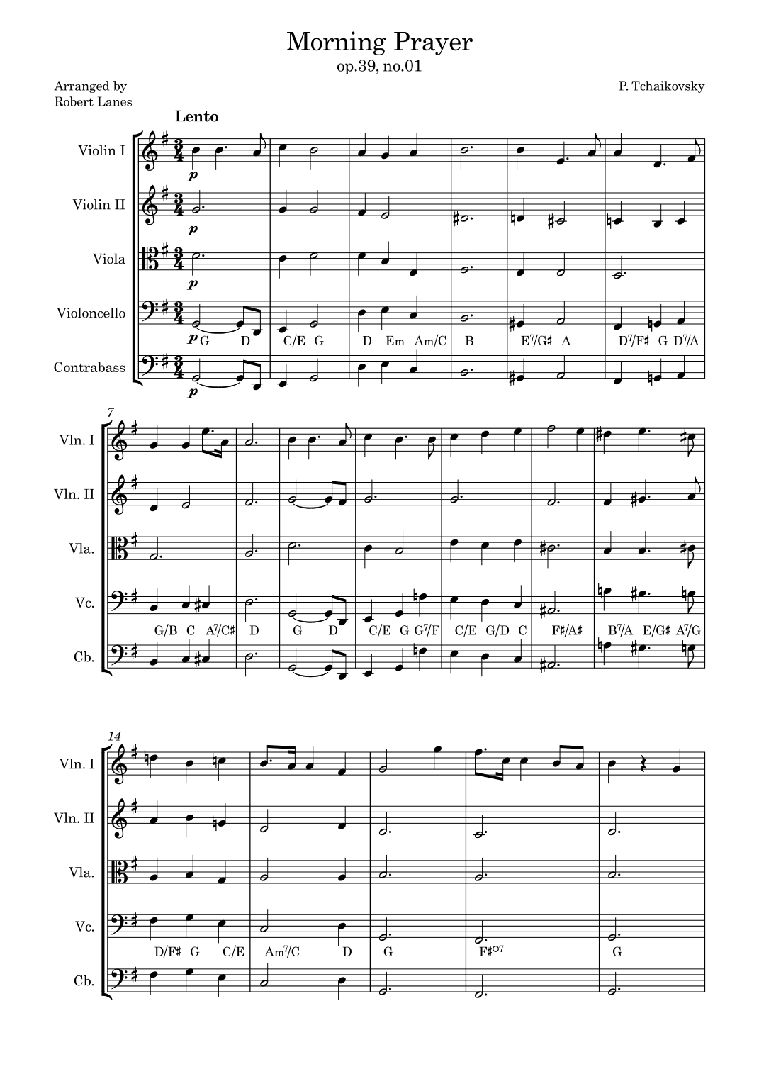 Morning Prayer (arr. Robert Lanes)